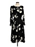 Talbots Print Black Casual Dress Size 6 Petite - photo 1