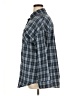 Fantaslook 100% Polyester Plaid Blue Long Sleeve Blouse Size XL - photo 5