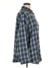 Fantaslook 100% Polyester Plaid Blue Long Sleeve Blouse Size XL - photo 4