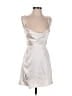 Runaway 100% Polyester Metallic Silver Cocktail Dress Size XS - photo 1