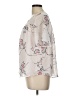 Sienna Sky 100% Polyester Floral Ivory Short Sleeve Blouse Size L - photo 5