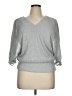 MSK Metallic Silver Pullover Sweater Size XL - photo 1