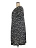 Connected Apparel 100% Polyester Print Gray Casual Dress Size 24W - photo 5