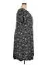 Connected Apparel 100% Polyester Print Gray Casual Dress Size 24W - photo 4