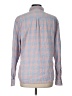 Marine Layer 100% Cotton Checkered-gingham Blue Long Sleeve Button-Down Shirt Size L - photo 2
