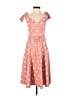 H&M 100% Polyester Hearts Pink Blue Casual Dress Size 2 - photo 1