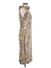 J. McLaughlin Animal Print Tan Cocktail Dress Size M - photo 4
