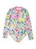 Assorted Brands Floral Pink Rash Guard Size 8 - photo 1