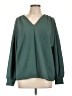 Alfani Green Long Sleeve Blouse Size L - photo 1