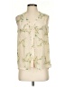 Aryn K. Ivory Sleeveless Silk Top Size S - photo 1