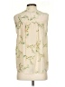Aryn K. Ivory Sleeveless Silk Top Size S - photo 2