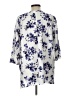 J.Jill Floral Blue 3/4 Sleeve Blouse Size Lg Petite - photo 2