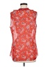 CAbi 100% Polyester Red Sleeveless Blouse Size M - photo 2