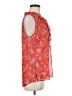 CAbi 100% Polyester Red Sleeveless Blouse Size M - photo 4