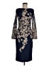Xscape 100% Polyester Blue Cocktail Dress Size 6 - photo 1