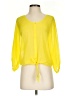 Buffalo by David Bitton 100% Polyester Yellow 3/4 Sleeve Blouse Size XS - photo 1