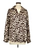 Haver + Blair 100% Polyester Animal Print Brown Long Sleeve Blouse Size M - photo 1