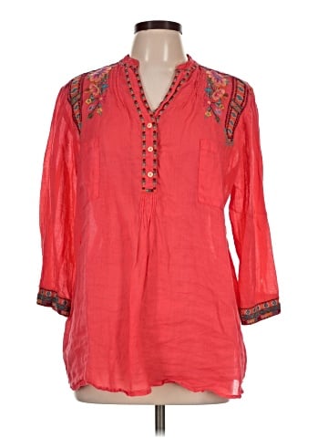 3J Workshop 3/4 Sleeve Blouse (view 1)