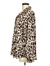 Haver + Blair 100% Polyester Animal Print Brown Long Sleeve Blouse Size M - photo 5