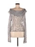 Collusion Metallic Silver Pullover Sweater Size 6 - photo 1