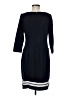 Talbots Solid Blue Casual Dress Size 8 Petite - photo 2