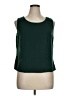 Moshita 100% Polyester Green Sleeveless Blouse Size 16 - photo 1