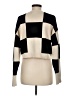 Elodie Checkered-gingham Ivory Pullover Sweater Size M - photo 2