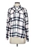 BP. Plaid Silver Long Sleeve Button-Down Shirt Size S - photo 1