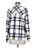 BP. Plaid Silver Long Sleeve Button-Down Shirt Size S - photo 2