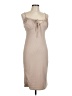 LIVI Solid Tan Cocktail Dress Size L - photo 1