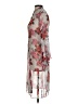 Diane von Furstenberg 100% Silk Silver Kimono Size 4 - photo 5