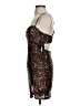 City Studio 100% Polyester Animal Print Brown Cocktail Dress Size 1 - 2 - photo 5
