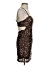 City Studio 100% Polyester Animal Print Brown Cocktail Dress Size 1 - 2 - photo 4