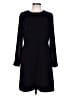 J.Crew 100% Polyester Solid Black Casual Dress Size 12 - photo 1