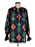 First Love 100% Polyester Green 3/4 Sleeve Blouse Size M - photo 1