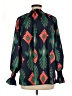First Love 100% Polyester Green 3/4 Sleeve Blouse Size M - photo 2