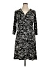 Chico's Print Black Casual Dress Size XL (3) - photo 1