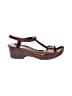 Ariat 100% Leather Brown Wedges Size 11 - photo 1