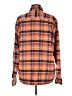 L.L.Bean Plaid Orange Long Sleeve Button-Down Shirt Size M - photo 2