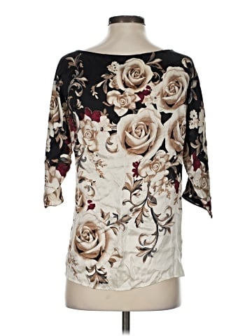 White House Black Market 3/4 Sleeve Silk Top (view 2)