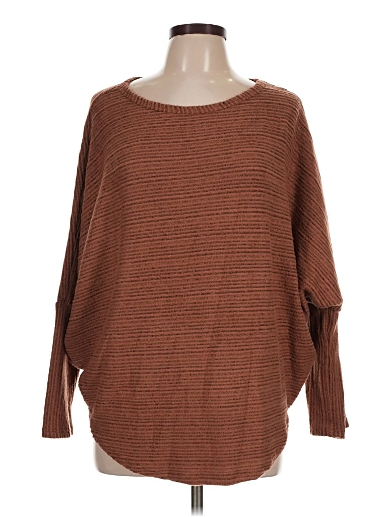 Pre-owned Heimish Usa Poncho In Brown