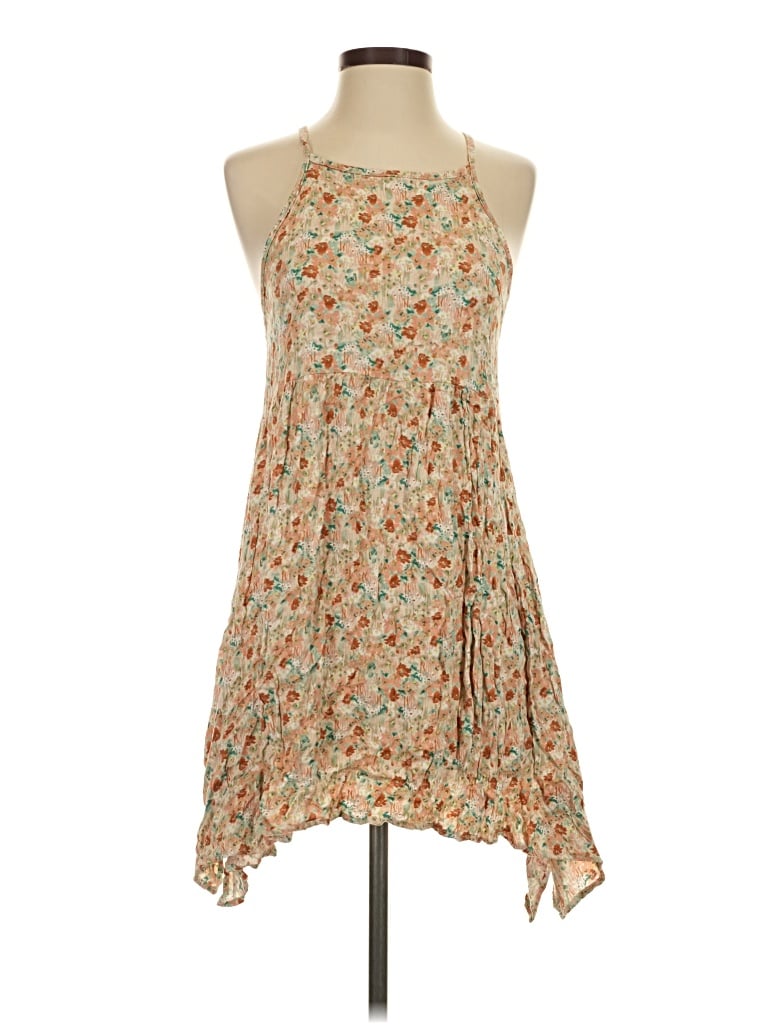 Pre-owned Final Touch Casual Dress In Tan