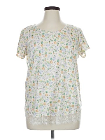 LC Lauren Conrad Short Sleeve Blouse (view 1)