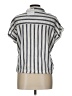 Assorted Brands Stripes Gray Short Sleeve Blouse Size L - photo 2