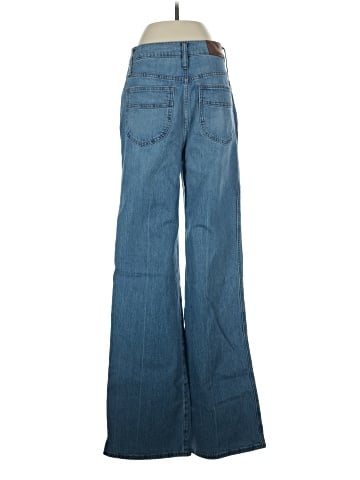 Madewell Tall 11" High-Rise Flare Jeans in Conwell Wash (view 2)