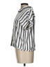 Assorted Brands Stripes Gray Short Sleeve Blouse Size L - photo 5