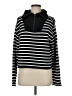 J.Crew Stripes Black Pullover Sweater Size M - photo 1