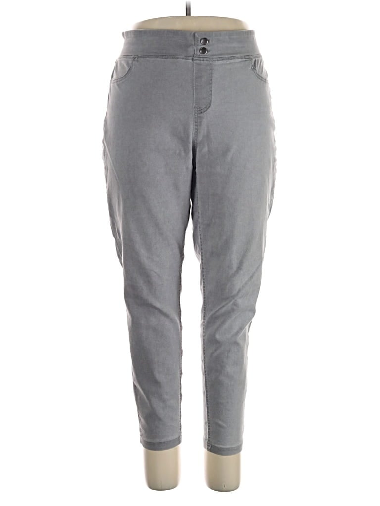 Pre-owned Terra & Sky Casual Pants In Gray