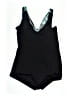 Gabar 100% Polyurethane Floral Blue Swimsuit Top Size 20 - photo 2