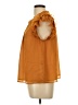 Old Navy 100% Polyester Orange Short Sleeve Blouse Size L - photo 5